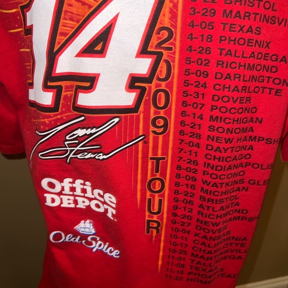 Tony Stewart NASCAR #14 The Season Has Just Begun T Shirt Size M 2009 Tour - Picture 9 of 9